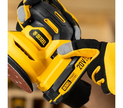 Машина шлифовальная эксцентриковая аккумуляторная CROSH-20-125, Li-Ion, 20 В// Denzel