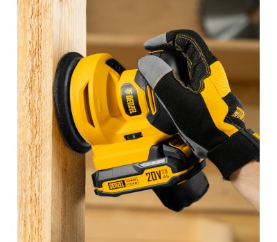 Машина шлифовальная эксцентриковая аккумуляторная CROSH-20-125, Li-Ion, 20 В// Denzel