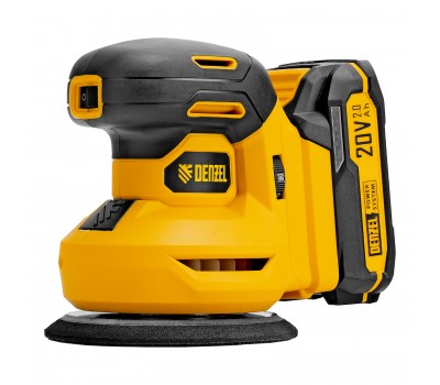 Машина шлифовальная эксцентриковая аккумуляторная CROSH-20-125, Li-Ion, 20 В// Denzel
