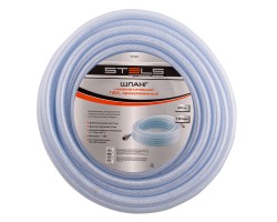 Шланг пневматический ПВХ, 10 x 16 мм, 18 бар, армированный, прозрачный, быстросъемное соединение, 30 м Stels-foto5