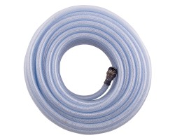 Шланг пневматический ПВХ, 10 x 16 мм, 18 бар, армированный, прозрачный, быстросъемное соединение, 30 м Stels-foto2