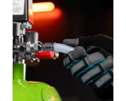 Шланг пневматический ПВХ, 10 x 16 мм, 18 бар, армированный, прозрачный, быстросъемное соединение, 30 м Stels-foto8