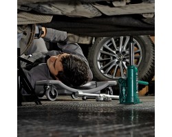 Домкрат гидравлический бутылочный, 3 т, 180-320 мм, в пласт. кейсе Сибртех-foto14