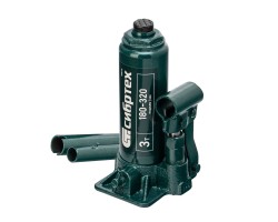 Домкрат гидравлический бутылочный, 3 т, 180-320 мм, в пласт. кейсе Сибртех