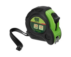 Рулетка Графит,обрезиненный корпус,амортизатор,7,5 м х 25 мм Сибртех
