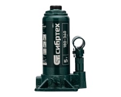 Домкрат гидравлический бутылочный, 5 т, 180-340 мм, в пласт. кейсе Сибртех-foto3