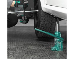 Домкрат гидравлический бутылочный, 5 т, 180-340 мм, в пласт. кейсе Сибртех-foto15