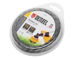 Леска для триммера двухкомпонентная эллипс, 3,0мм х 15м, блистер EXTRA CORD Denzel