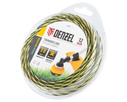 Леска для триммера двухкомпонентная витая квадратная, 3,0мм х 12м, блистер SkyCutter Denzel