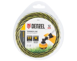 Леска для триммера двухкомпонентная витая квадратная, 3,0мм х 12м, блистер SkyCutter Denzel-foto2