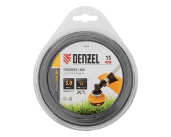 Леска для триммера двухкомпонентная звезда, 3,0мм х 15м, блистер EXTRA CORD, Denzel-foto4