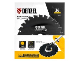 Диск для триммера c долотообразной формой зуба, 200 х 25,4 26 зубов Denzel-foto4