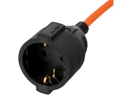 Удлинитель-шнур силовой Garden Series, ПВС, 10м, 1 розетка, 3 x 1 мм, Denzel-foto3