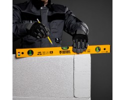 Уровень алюминиевый, 600 мм, фрезерованный, 3 глазка Denzel-foto6