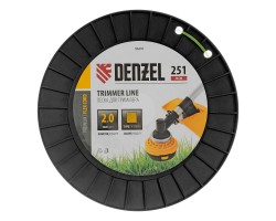Леска для триммера квадрат, 2,0мм х 251м, на DIN катушке FLEX CORD Denzel-foto3