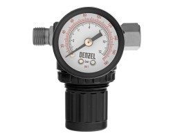 Регулятор давления с манометром R1500, 12 бар, 1/4" Denzel-foto2
