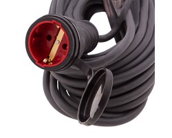 Удлинитель силовой 10 м, 16 А, тип УХз16, КГ 3 x 2.5 мм, 1 розетка, Сибртех-foto2