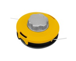 Катушка для мотокосы, полуавтомат.,легкая загрузка лески, гайка M10x1,25, алюм.кнопка Kronwerk-foto2