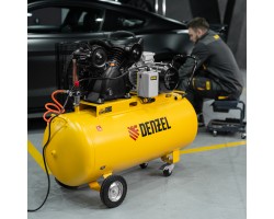 Компрессор воздушный рем. привод BCV 5500-T/200, 5,5 кВт, 200 литров, 850 л/мин Denzel-foto25