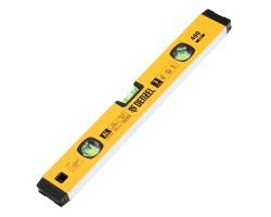 Уровень алюминиевый, магнит., фрезерованный, 3 глазка (1 зеркал.) 0,5 мм/м, 400 мм Denzel-foto3