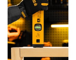 Уровень алюминиевый, магнит., фрезерованный, 3 глазка (1 зеркал.) 0,5 мм/м, 400 мм Denzel-foto13