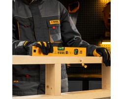 Уровень алюминиевый, магнит., фрезерованный, 3 глазка (1 зеркал.) 0,5 мм/м, 400 мм Denzel-foto12