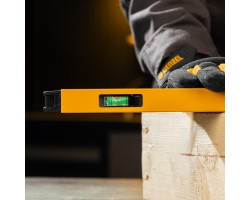 Уровень алюминиевый, магнит., фрезерованный, 3 глазка (1 зеркал.) 0,5 мм/м, 400 мм Denzel-foto15