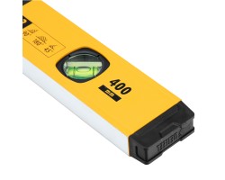 Уровень алюминиевый, магнит., фрезерованный, 3 глазка (1 зеркал.) 0,5 мм/м, 400 мм Denzel-foto6