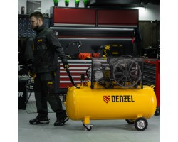 Компрессор воздушный рем. привод BCV 5500-T/270, 5,5 кВт, 270 литров, 850 л/мин Denzel-foto23