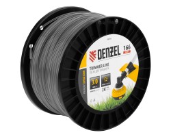 Леска для триммера двухкомпонентная звезда, 3,0мм х 166м, на DIN катушке EXTRA CORD Denzel