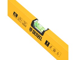 Уровень алюминиевый, магнит, фрезерованный, 3 глазка (1 зеркал.) 0,5 мм/м, 1000 мм Denzel-foto5