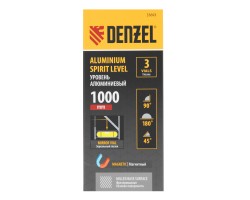 Уровень алюминиевый, магнит, фрезерованный, 3 глазка (1 зеркал.) 0,5 мм/м, 1000 мм Denzel-foto13