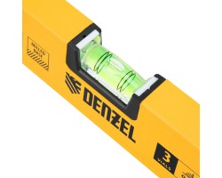 Уровень алюминиевый, магнит, фрезерованный, 3 глазка (1 зеркал.) 0,5 мм/м, 1000 мм Denzel-foto9