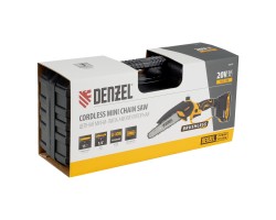 Цепная мини-пила аккумуляторная бесщет., CCS-150, шина 150 мм, Li-Ion, 20 В Denzel-foto39