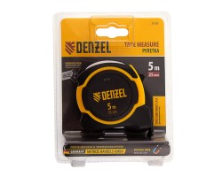 Рулетка 5м х 25мм, двухкомп. корпус, магнитный обрезиненный зацеп Denzel-foto7