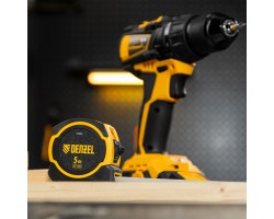 Рулетка 5м х 25мм, двухкомп. корпус, магнитный обрезиненный зацеп Denzel-foto8