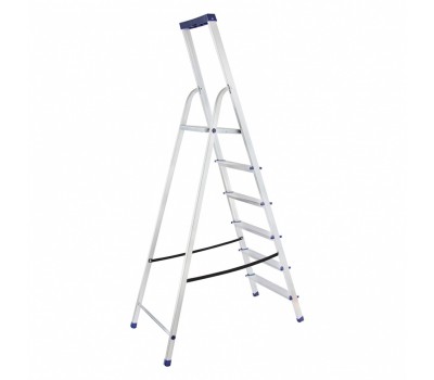 Стремянка алюминиевая с органайзером Универсал, 6 ступеней, Россия, Сибртех Стремянка алюминиевая с органайзером Универсал, 6 ступеней, Россия, Сибртех