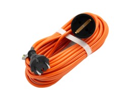 Удлинитель-шнур силовой 10 м, 6А, тип УХз6, ПВС, 1 розетка без заземления Сибртех
