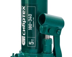 Домкрат гидравлический бутылочный, 5 т, 180-340 мм Сибртех-foto8