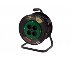 Удлинитель силовой 50 м, 16А, тип УХ10, ПВС, на кабельной катушке, 4 розетки без заземления Сибртех-foto7