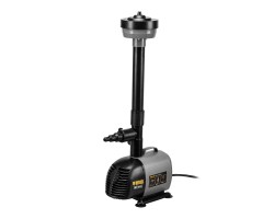 Насос фонтанный FNP110-34, 112 Вт, подъем 3,4 м, 3400 л/ч, колокольчик/каскад/гейзер Denzel 