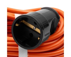 Удлинитель-шнур силовой 20 м, 6А, тип УХз6, ПВС, 1 розетка без заземления Сибртех-foto3