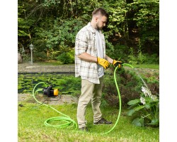 Садовый поверхностный насос GPL600, 600 Вт, 3000 л/ч, подъем 35 м, пластик Denzel-foto24
