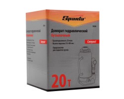 Домкрат гидравлический бутылочный 20 т, h подъема 215-405 мм Sparta Compact-foto7