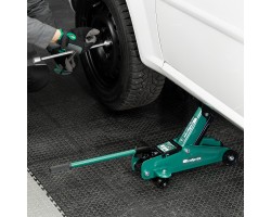 Домкрат гидравлический подкатной, 2 т, 135-320 мм, в пласт. кейсе Сибртех-foto19