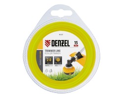Леска для триммера, круглая 2 мм х 15 м, блистер Flex cord Denzel-foto2