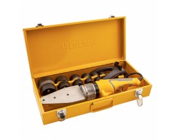 Аппарат для сварки пластиковых труб DWP-2000, Х-Pro, 2000 Вт, 300 град, комплект насадок, 20-63 мм Denzel-foto4