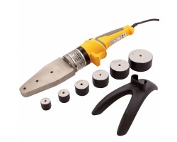 Аппарат для сварки пластиковых труб DWP-2000, Х-Pro, 2000 Вт, 300 град, комплект насадок, 20-63 мм Denzel-foto2