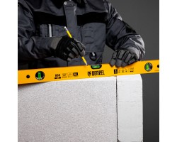 Уровень алюминиевый, 800 мм, фрезерованный, 3 глазка Denzel-foto6