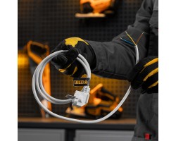 Шнур сетевой Energy Series, ПВС, 1,5 м, 3 x 1,5 мм, с неразборной вилкой, белый, Denzel-foto8